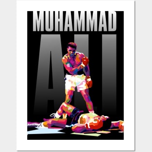 Muhammad Ali Iconic Pose WPAP Posters and Art